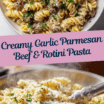 Beef and Rotini in Garlic Parmesan Sauce Recipe