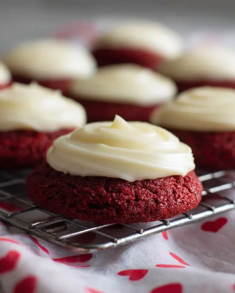 Red Velvet Cookies with Cream Cheese Frosting Recipe 12 Red Velvet Cookies with Cream Cheese Frosting Recipe
