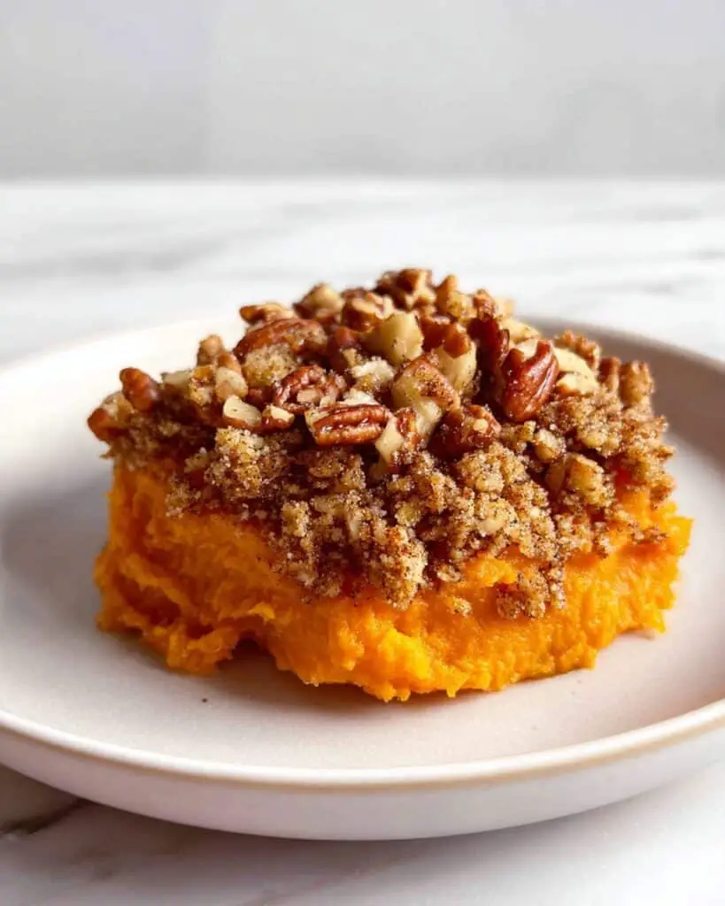 Sweet Potato Casserole with Brown Sugar Pecan Crumble Recipe