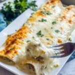 Creamy White Chicken Enchiladas Recipe