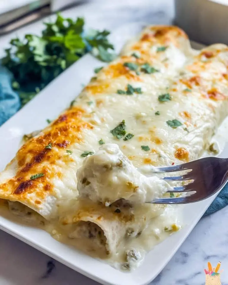 Creamy White Chicken Enchiladas Recipe