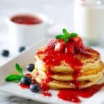 Buttermilk Pancakes with Homemade Strawberry Compote Recipe