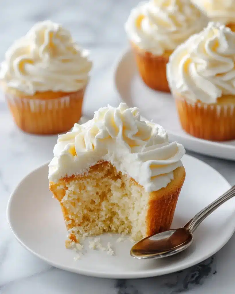 Moist and Tender White Cupcakes Recipe