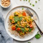 Chicken Meatballs in Pumpkin Coconut Curry Sauce Recipe