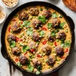 Cilantro Chicken Meatballs in Mango Coconut Sauce Recipe