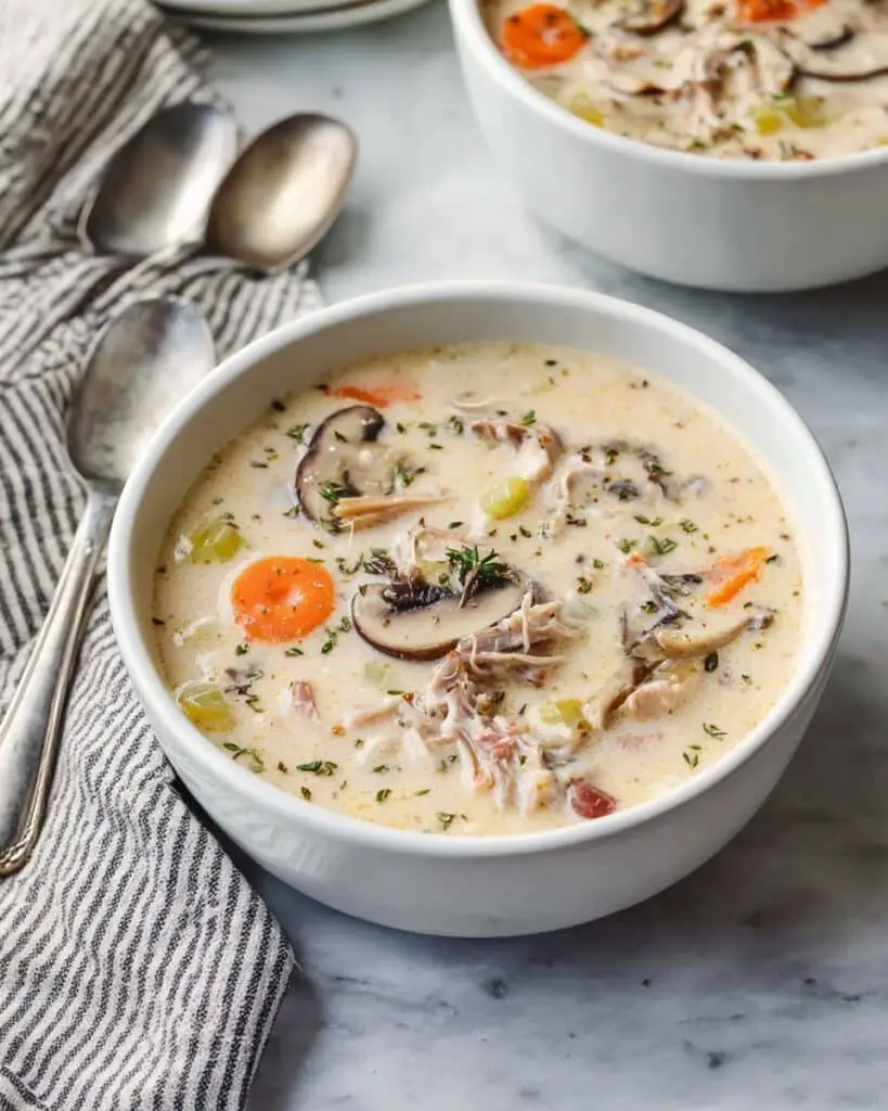 Creamy Leftover Turkey Wild Rice Soup Recipe