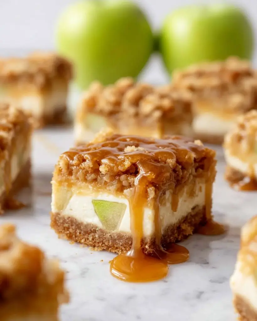 Easy Caramel Apple Cheesecake Bars Recipe