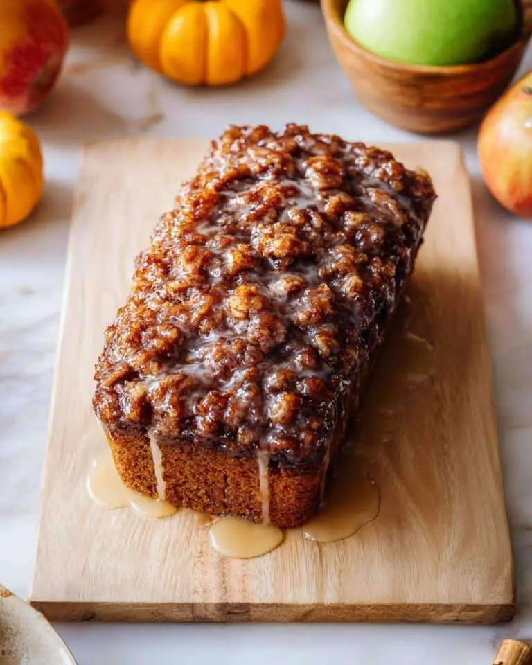 Amish Apple Fritter Bread with Sweet Glaze Recipe