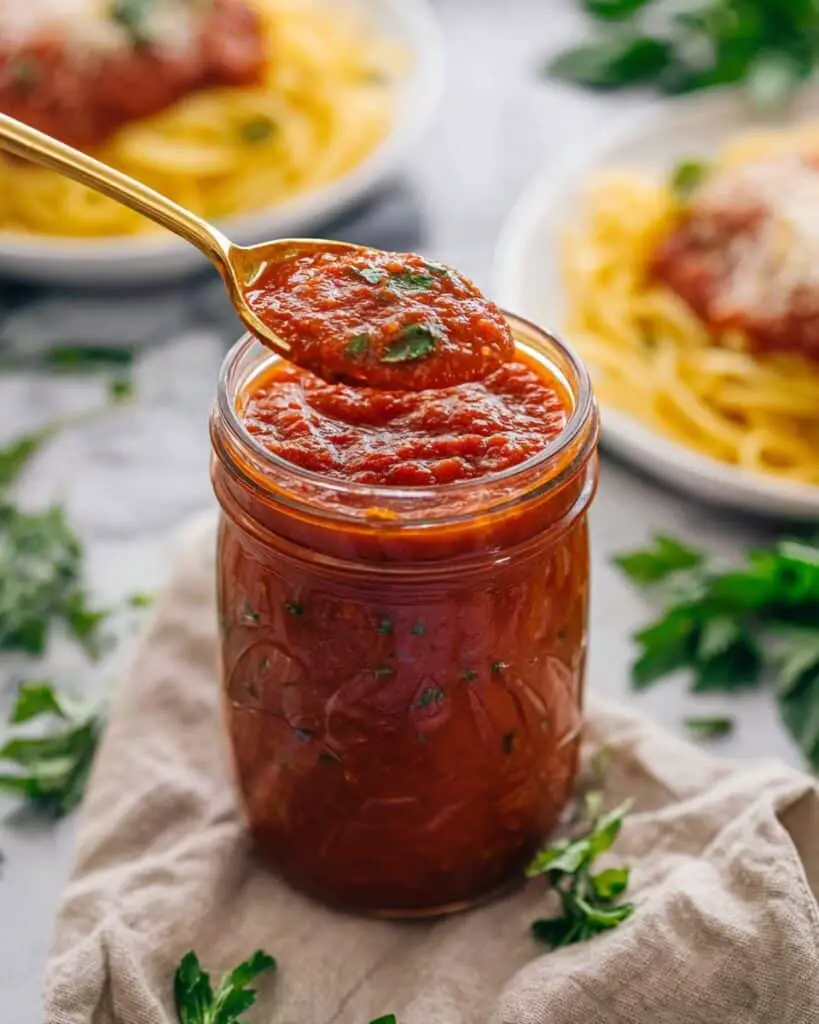 Easy Homemade Pomodoro Sauce with Canned Tomatoes and Garlic Recipe
