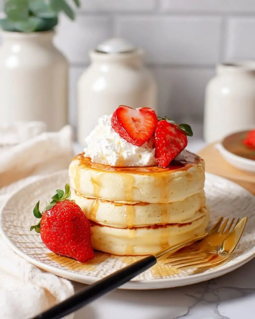 Tasty Fluffy Japanese Soufflé Pancakes Recipe