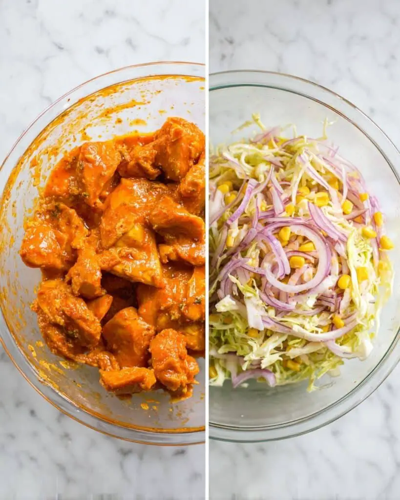 Grilled Buffalo Chicken Sandwiches with Slaw and Melty Cheese Recipe