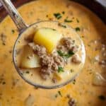Cheesy Beef and Potato Soup Recipe