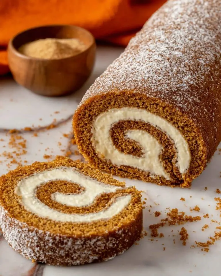 Pumpkin Roll with Cream Cheese Recipe