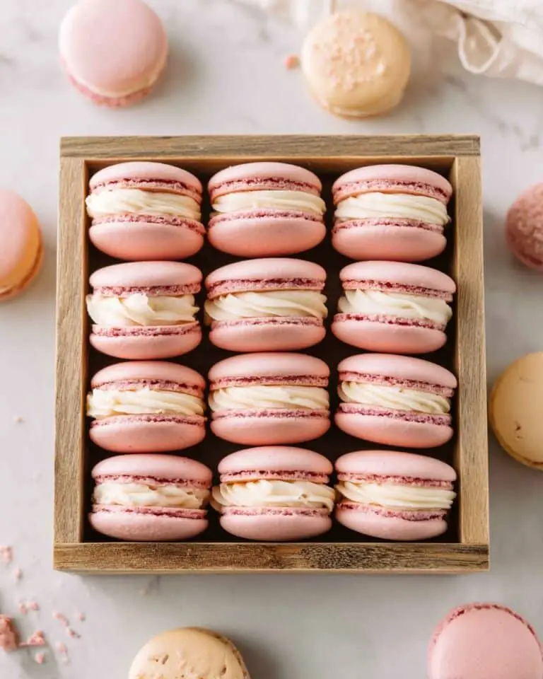 Vanilla Macarons with Vanilla Buttercream Recipe