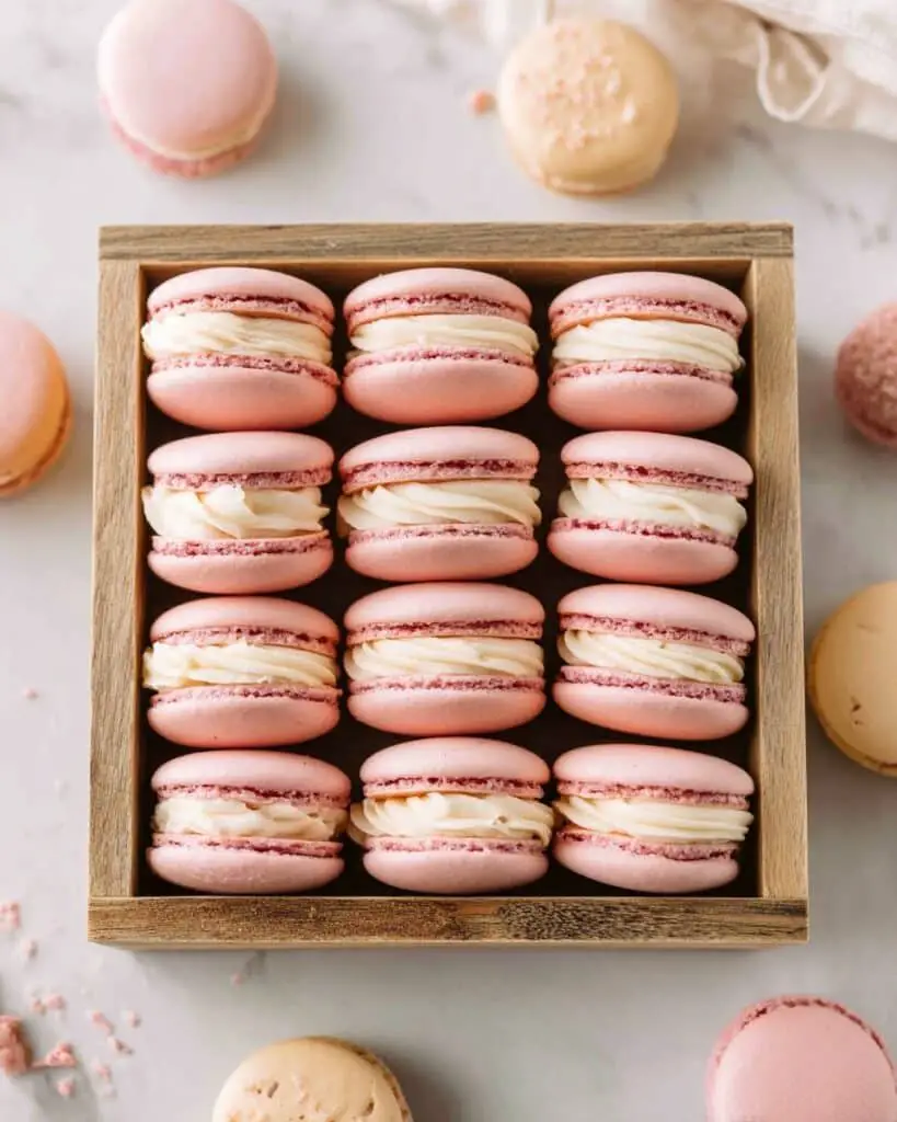 Vanilla Macarons with Vanilla Buttercream Recipe