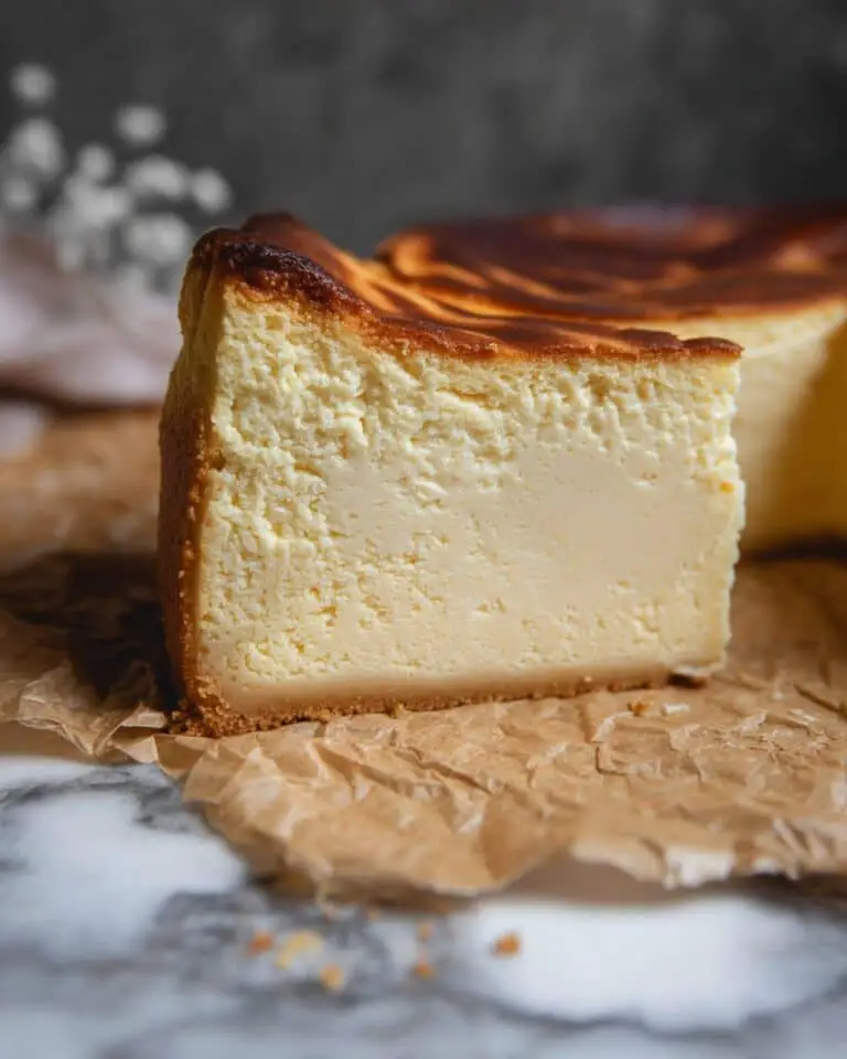 Loaf Pan Basque Cheesecake Recipe