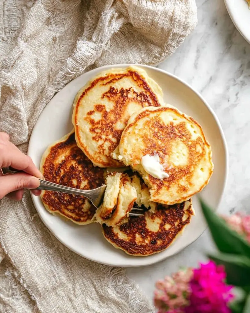 Fluffy Sourdough Banana Pancakes Recipe