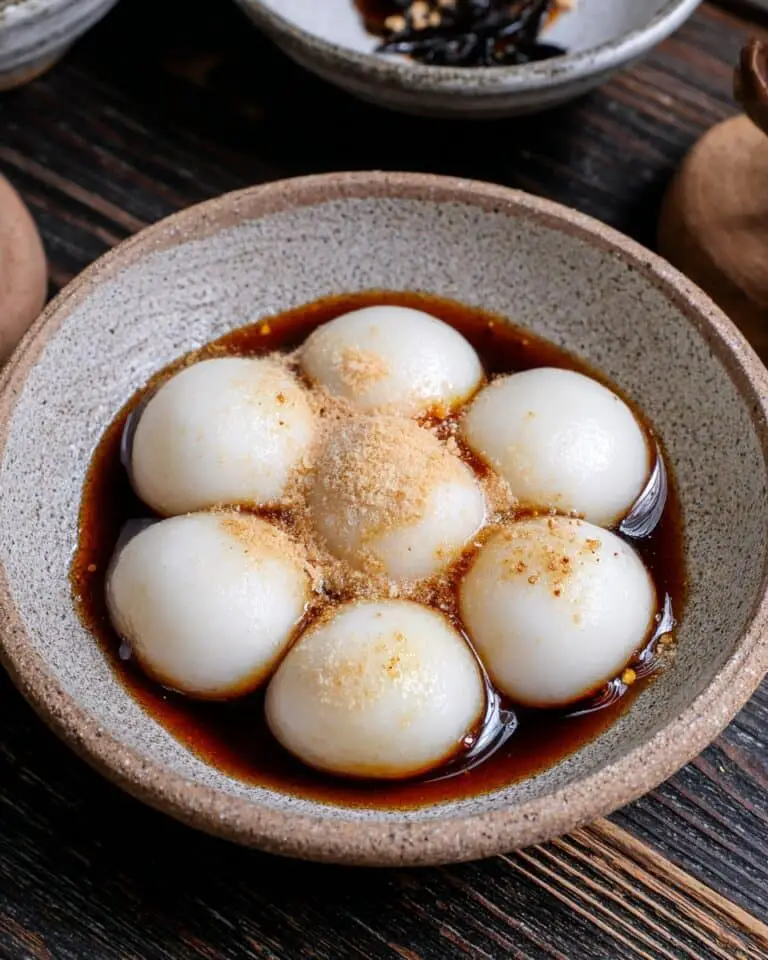 Shiratama Dango (Japanese Rice Dumplings) with Kuromitsu and Kinako Recipe