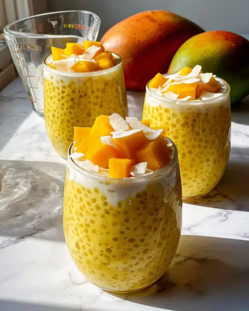 Easy Mango Sago (Dessert Pudding) Recipe