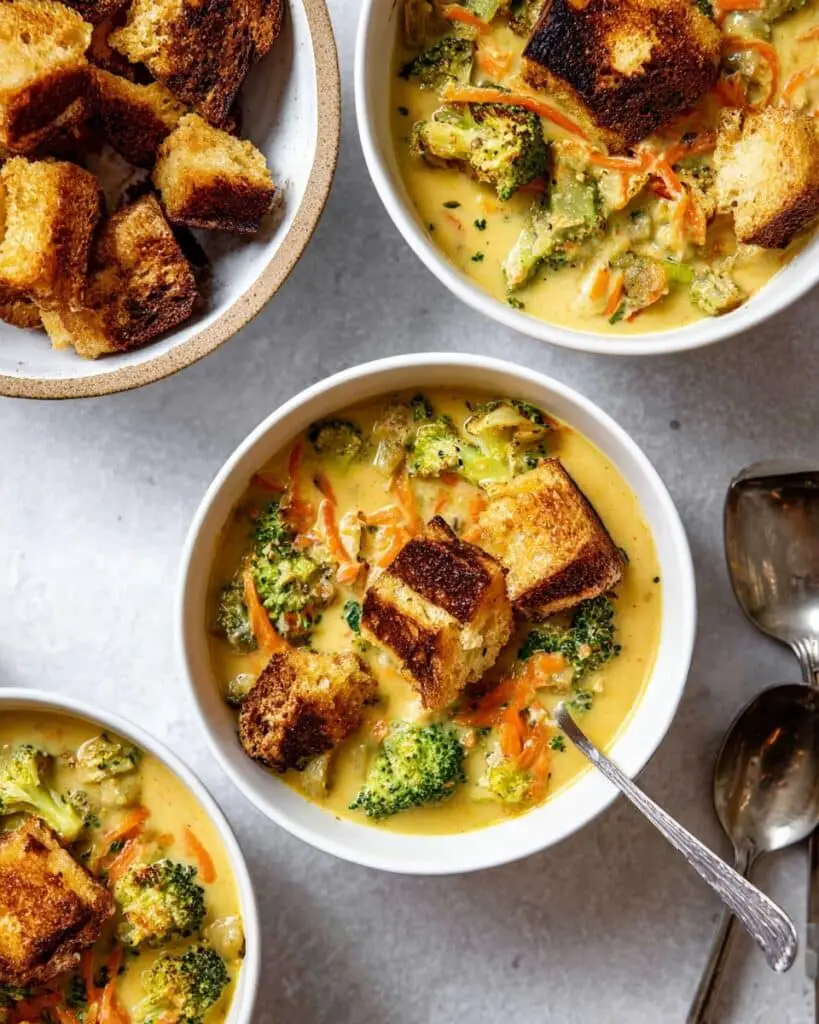 Creamy Broccoli Cheddar Soup Recipe