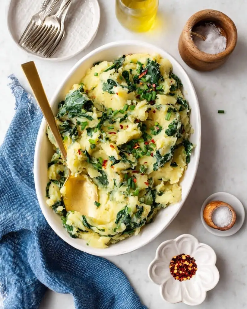 Kale & Olive Oil Vegan Mashed Potatoes Recipe