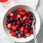 Berry Fruit Salad with Homemade Strawberry Syrup Recipe