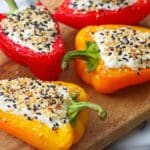 Everything Bagel Cream Cheese Stuffed Mini Peppers Recipe