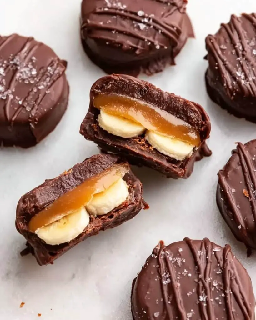 Chocolate-Dipped Peanut Butter Banana Bites Recipe