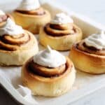 Low Fat Applesauce Cinnamon Rolls with Cream Cheese Frosting Recipe
