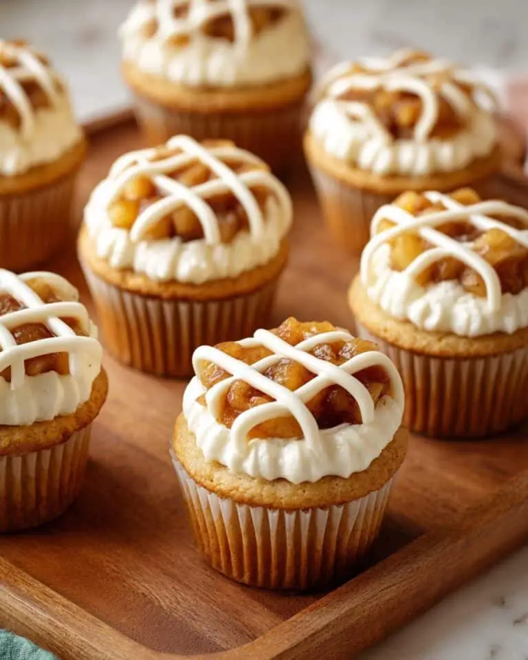 Apple Pie Cupcakes with Cinnamon Cream Cheese Frosting Recipe