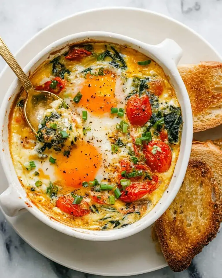 Easy Baked Feta Eggs Recipe