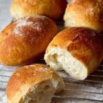 No Knead Sandwich Rolls Recipe