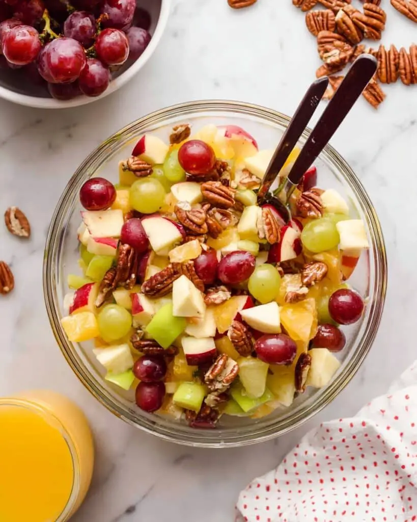 Fall Fruit Salad with Apple Pie Spice and Toasted Pecans Recipe