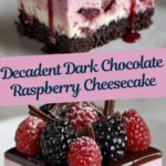 Dark Chocolate Raspberry Cheesecake Recipe