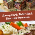 Garlic Butter Steak Bites with a Rich Parmesan Cream Sauce Recipe