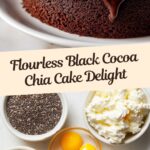 Flourless Black Cocoa and Chia Greek Yogurt Cake Recipe