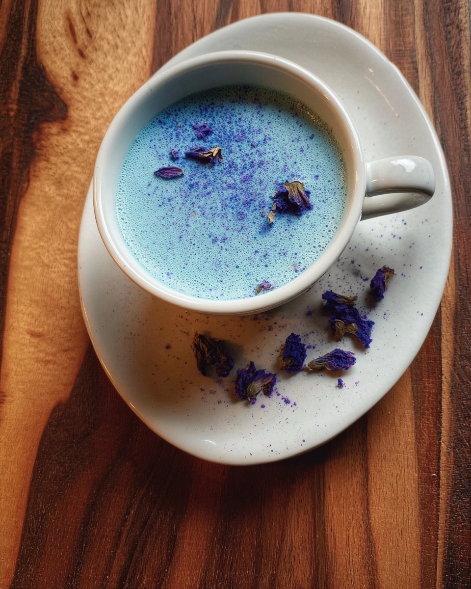 Blue Moon Milk with Blue Butterfly Pea Flower Recipe