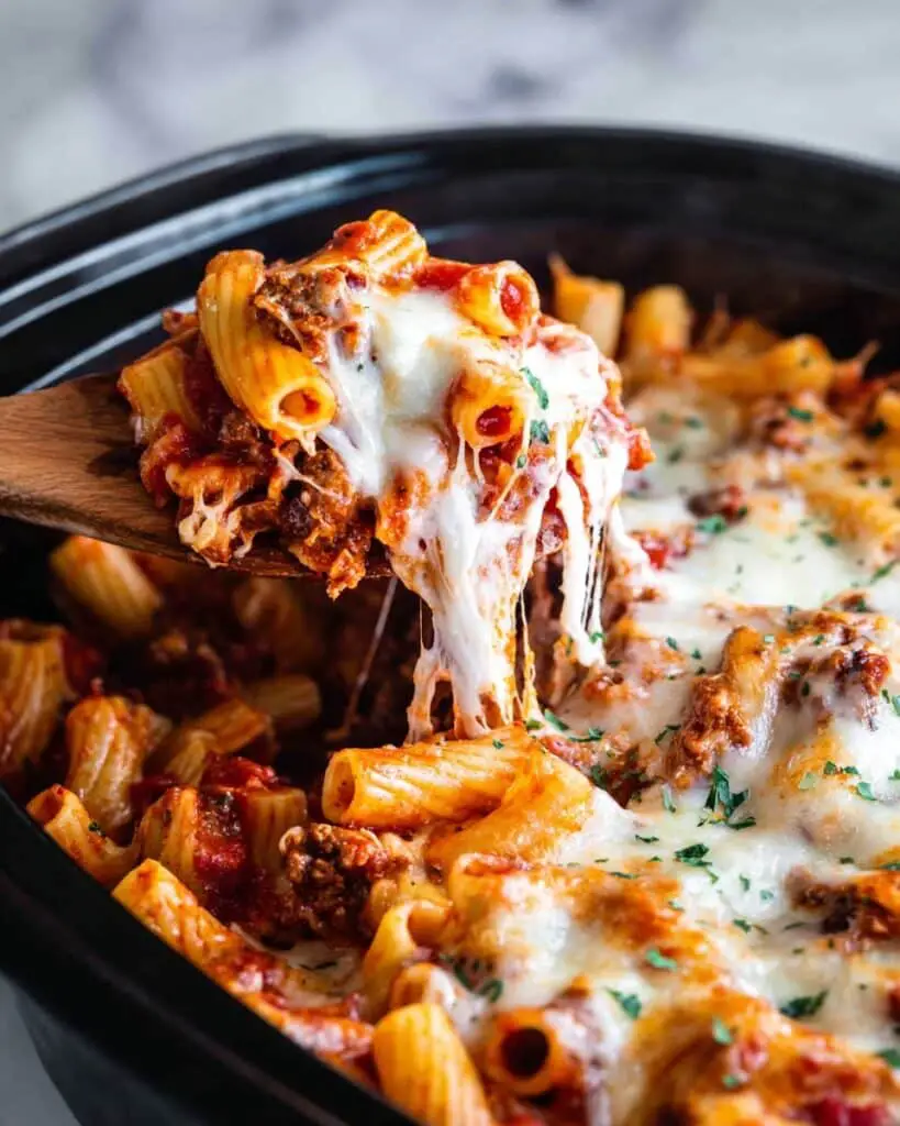 Slow Cooker Baked Ziti Recipe