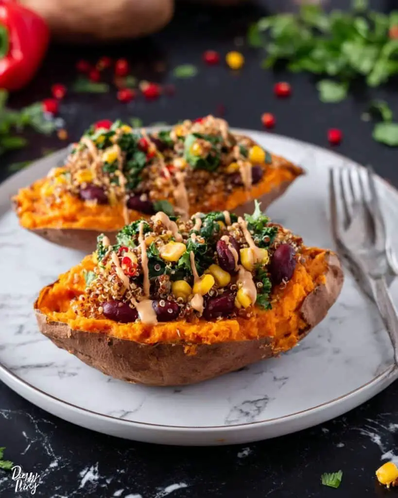 Mexican Quinoa Stuffed Sweet Potatoes Recipe
