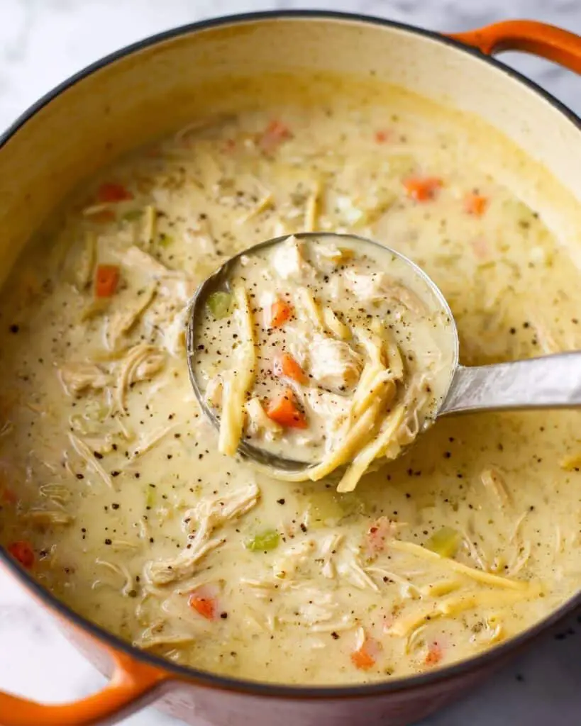 Creamy Chicken Noodle Soup Recipe