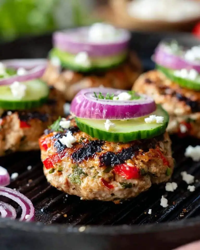 Greek Chicken Burgers Recipe