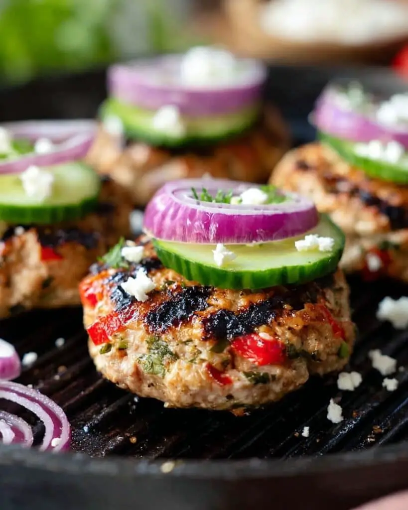 Greek Chicken Burgers Recipe