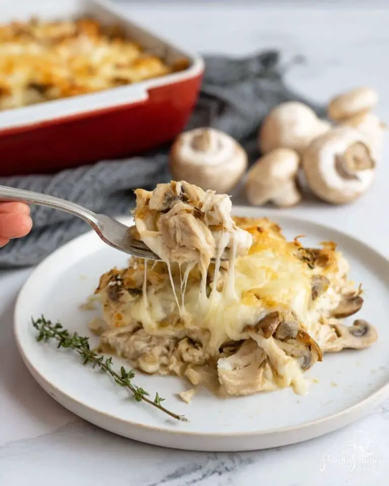 Keto Chicken Mushroom Casserole Recipe