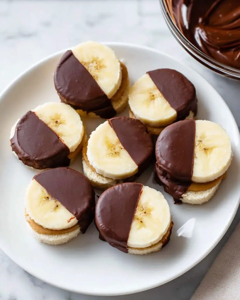 Chocolate Peanut Butter Banana Bites Recipe