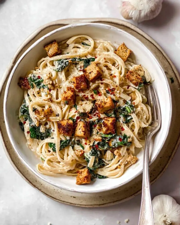 Creamy Tahini Pasta with Lemon, Garlic, and Kale Recipe
