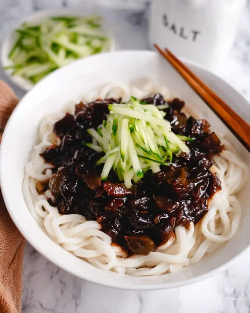 Jajangmyeon (Korean Black Bean Noodles) Recipe