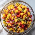 Fresh Mango Pico de Gallo with Lime, Easy Recipe