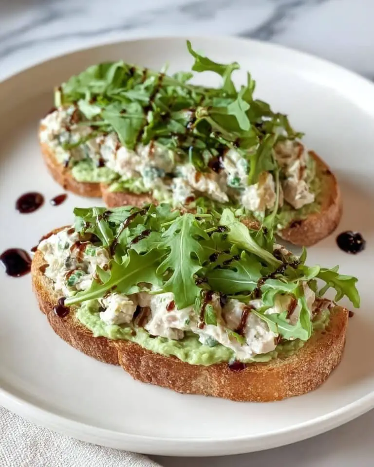 Healthy Tuna Toast with Avocado and Fresh Herbs Recipe