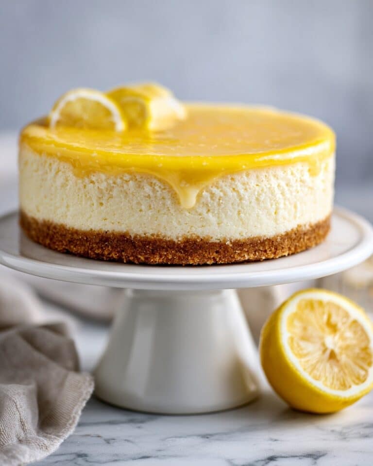 Lemon Ricotta Cheesecake with Almond Biscotti Crust Recipe