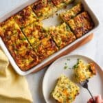 Hearty Breakfast Casserole with Roasted Potatoes, Veggies, and Cheddar Recipe